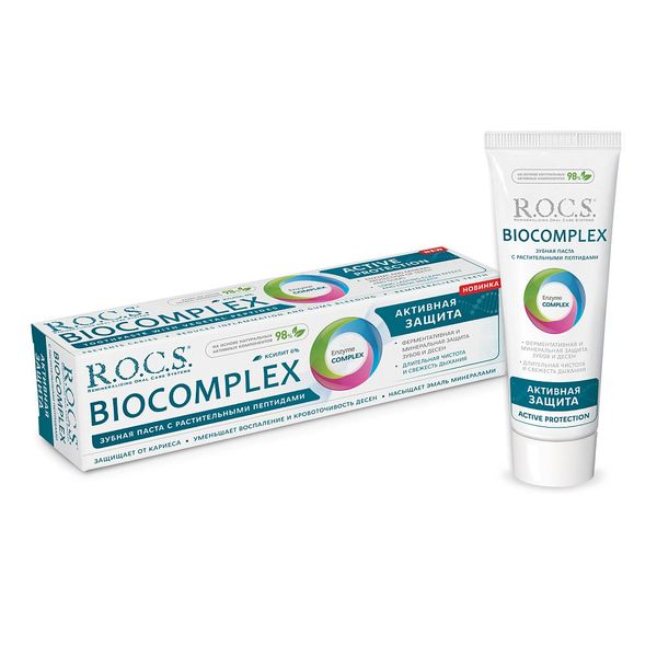 Рокс паста зубная паста biocomplex активная защита туба 94г
