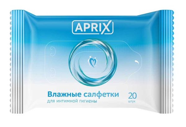 Салфетки Aprix (Априкс) влажные для интимной гигиены 20 шт.