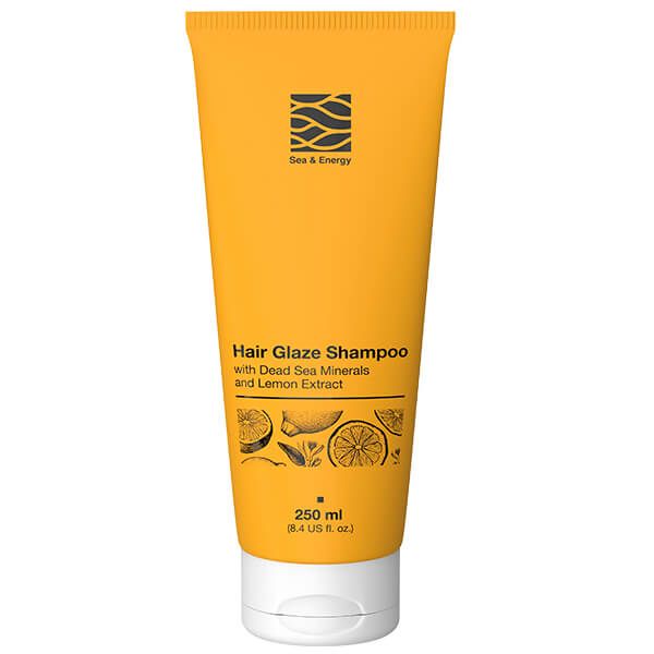 Шампунь для глянцевого блеска волос с минералами Мертвого моря и экстрактом лимона Sea&Energy 250мл