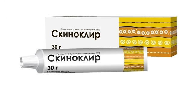 Скиноклир гель д/нар. прим. 15% туба 30г