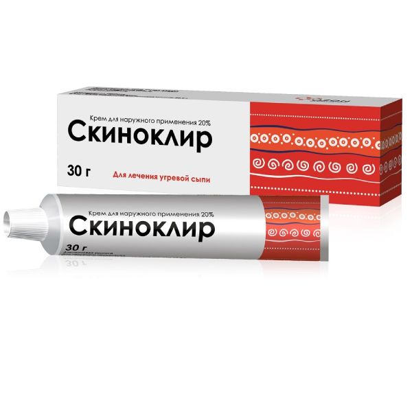 Скиноклир крем д/нар.прим. 20% туба 30г