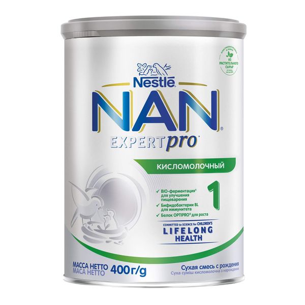 Смесь NAN 1 Кисломолочный NWKB002-3 Nestle 400г