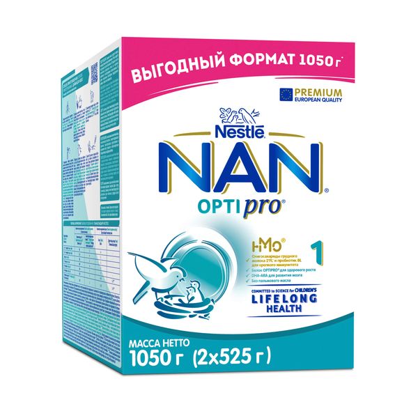 Смесь NAN1 Optiprо Cухая Mолочная Nestle/Нестле 6 525г