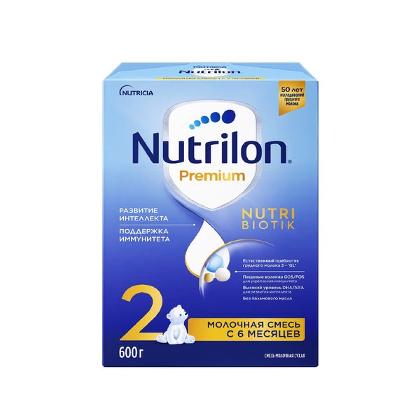 Смесь сухая молочная последующая адаптированная с 6 мес. Premium2 Nutrilon/Нутрилон 600г