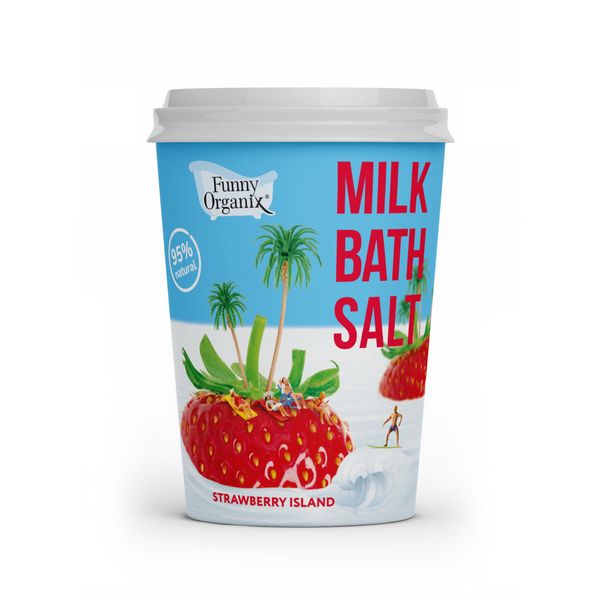Соль для ванн молочная Strawberry island Funny Organix/Фанни Органикс 500г