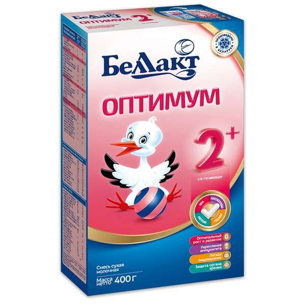 Сухая молочная смесь Оптимум-2+ Беллакт 400г