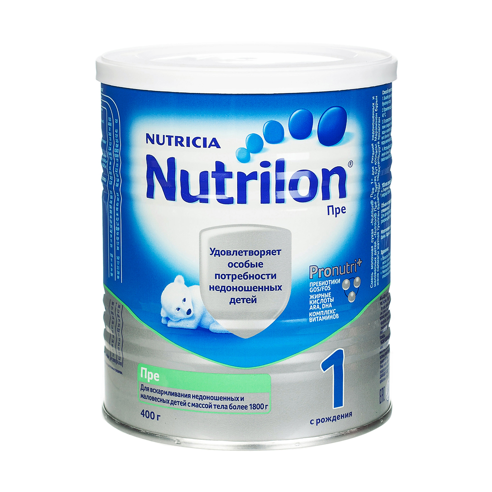Сухая смесь Нутрилон/Nutrilon Пре 1, для недоношеных и маловесных детей, 400г