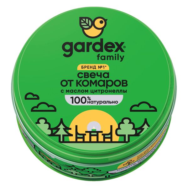 Свеча от комаров Gardex/Гардекс family100мл