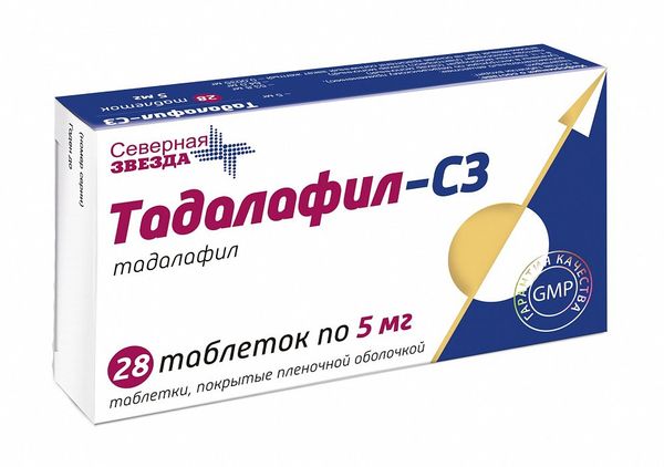 Тадалафил-СЗ табл. п.п.о. 5 мг №28