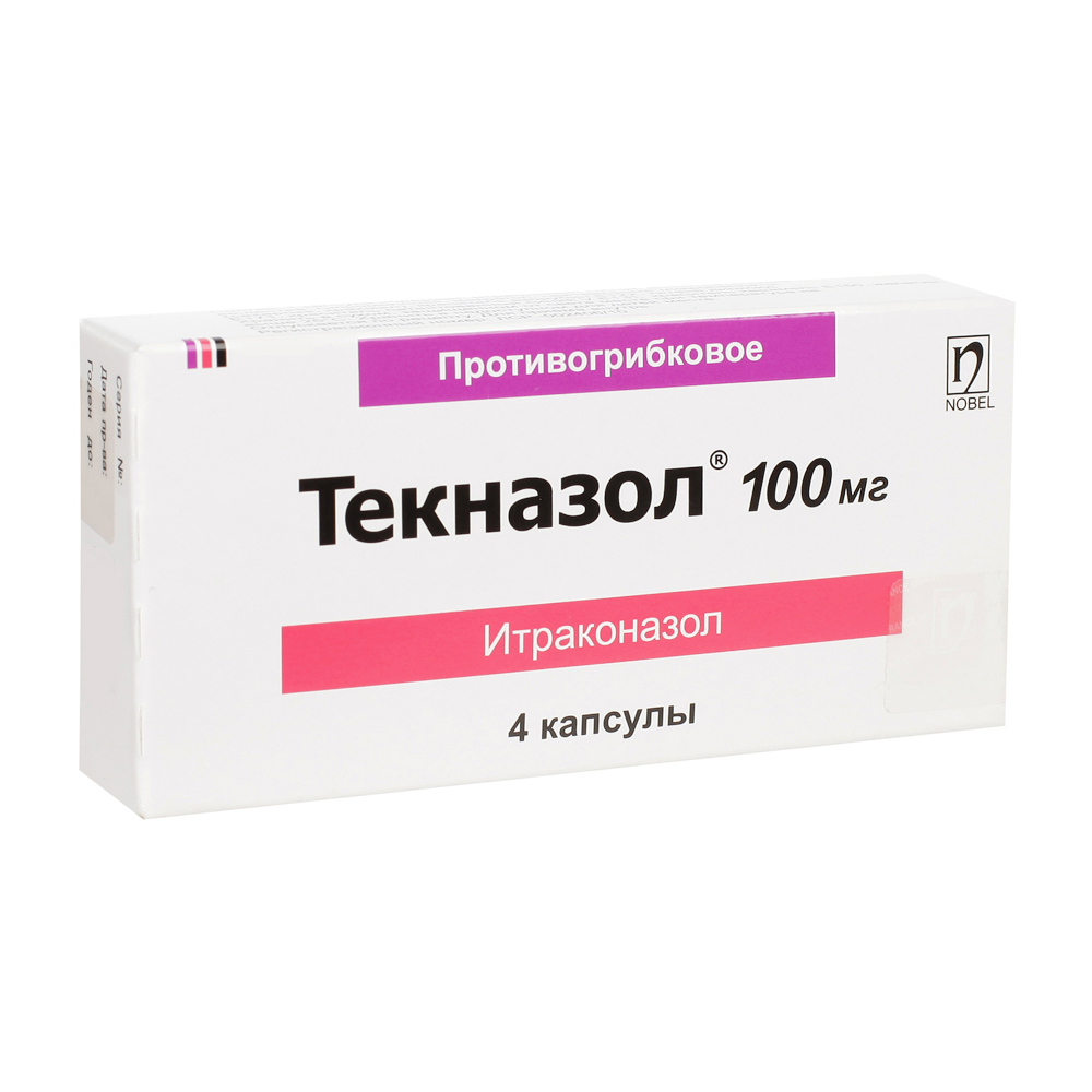 Текназол капс. 100 мг №4