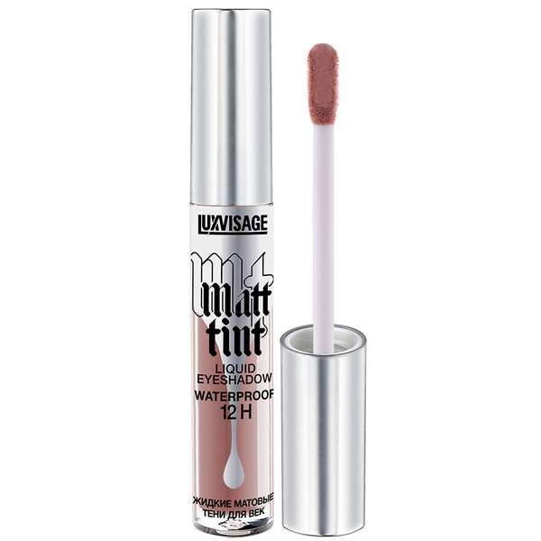 Тени для век жидкие матовые тон 106 Dusty Mauve Matt tint waterproof 12H Luxvisage 3мл