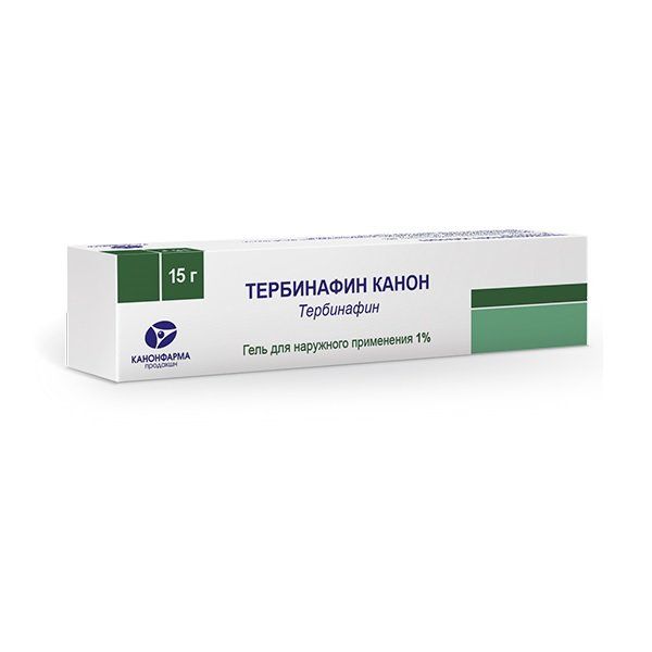 Тербинафин канон гель д/наруж. прим. 1% туба 15г