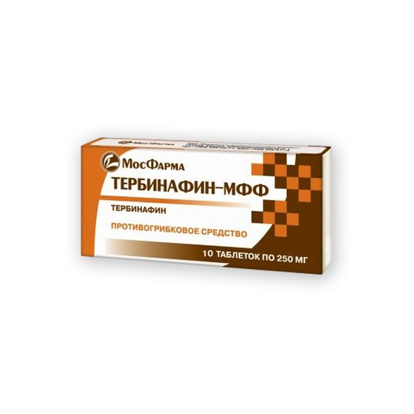 Тербинафин-мфф таблетки 250мг 10 шт.
