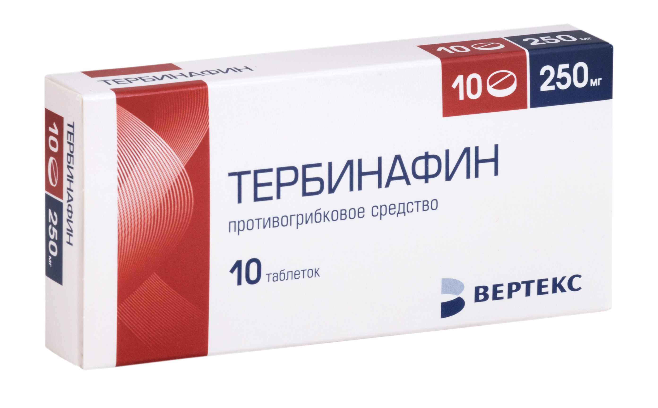 Тербинафин таблетки 250мг №10 Вертекс