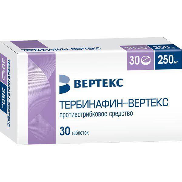 Тербинафин-вертекс таб. 250 мг 30 шт.