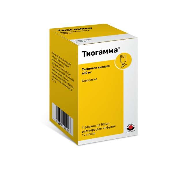 Тиогамма р-р д/инф. 1,2% 50мл n1