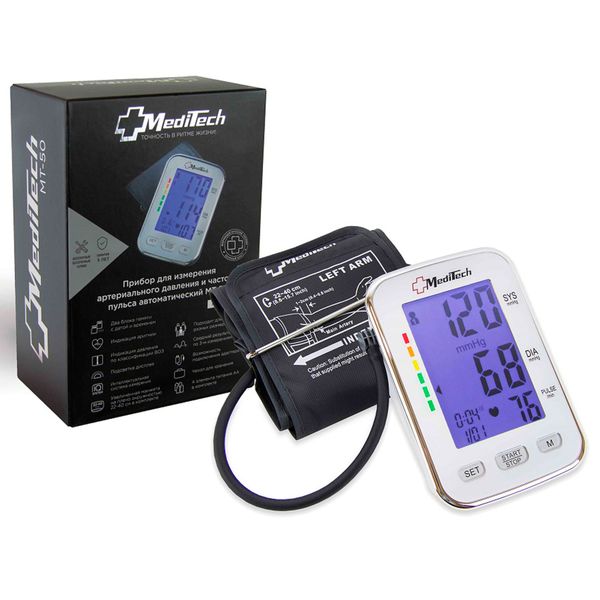 Тонометр (прибор для измерения артериального давления и частоты пульса) автоматический мт-50