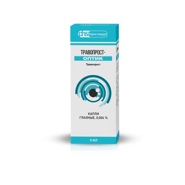 Травопрост-оптик капли глаз. 0,004% фл. 5мл №1