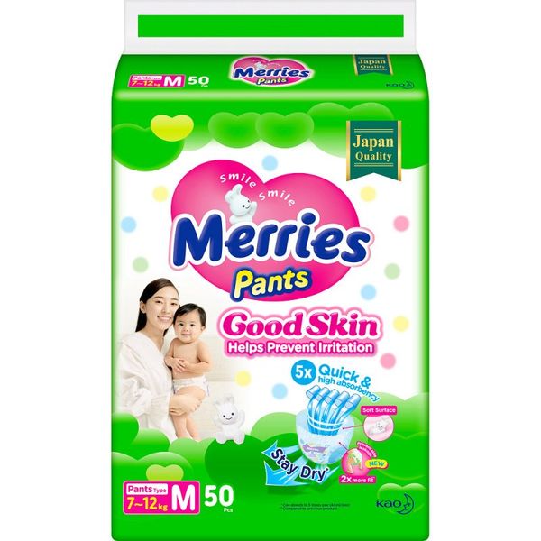 Трусики для детей Good Skin Merries/Меррис 7-12кг 50шт р.M