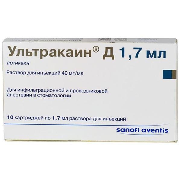 Ультракаин д р-р д/ин. 1,7мл n10 (картридж)