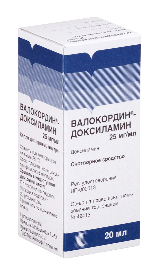 Aptekirls :: Валокордин-доксиламин капли 25мг/мл 20мл — заказать .