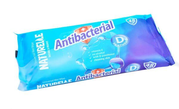 Влажные салфетки с D пантенолом Antibacterial Санвита Групп NatureLLE 48шт