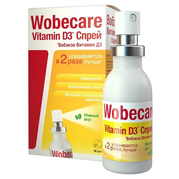 Вобэкэа витамин Д3 спрей фл. с доз.устр. 18мл (90 доз) (бад)
