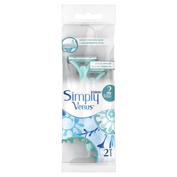 Жиллетт венус симпли 2/simply venus 2 станок бритвенный д/женщин сатин кейр n2