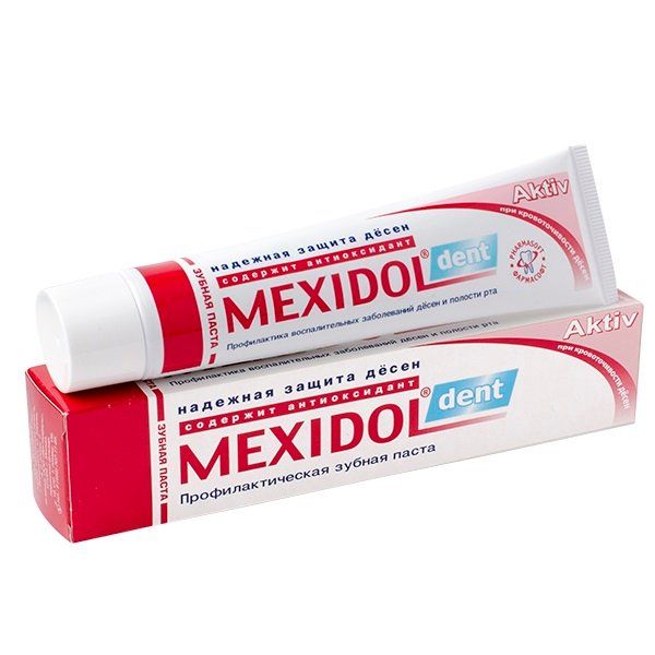 Зубная паста мексидол дент актив 65г