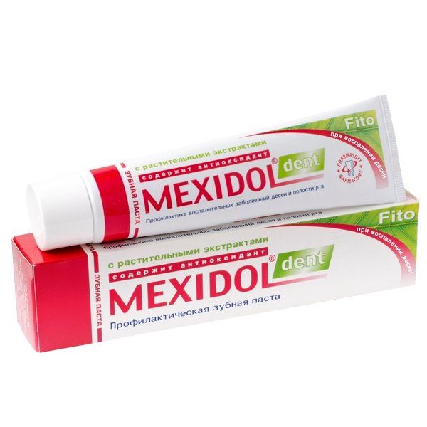 Зубная паста мексидол дент фито 65г
