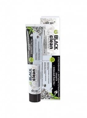 Зубная паста Отбеливание+антибактериальная защита Витэкс Black Clean 85г