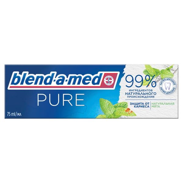 Зубная паста зубная Pure Защита от кариеса Blend-a-med/Бленд-а-мед 75мл